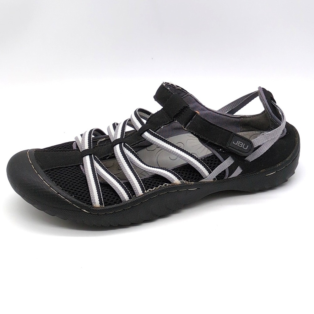 JBU by Jambu Shoes Womens Jetty Encore Black 9.5 Sneakers Hook Loop Comfort